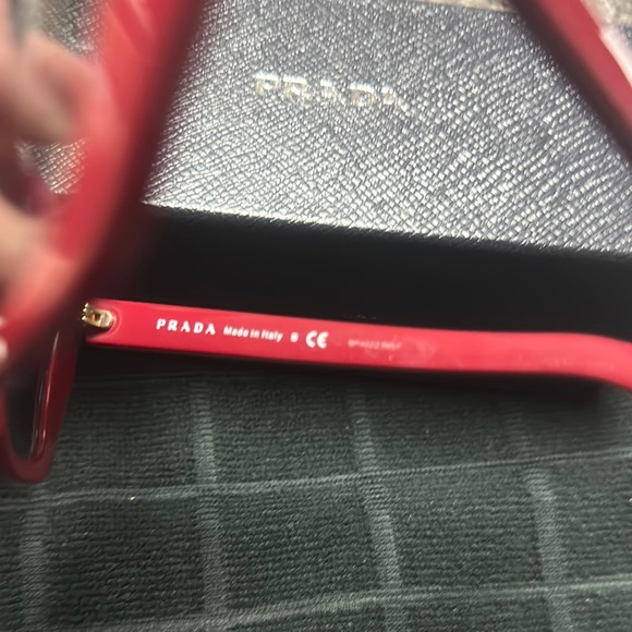Prada Red Cat-Eye Sunglasses - NWOT - Picture 5 of 6